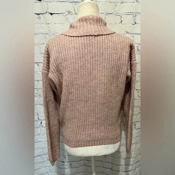 Urban Outfitters Kimchi Blue Light Pink Wrap Sweater Sz Medium - Picture 3 of 5